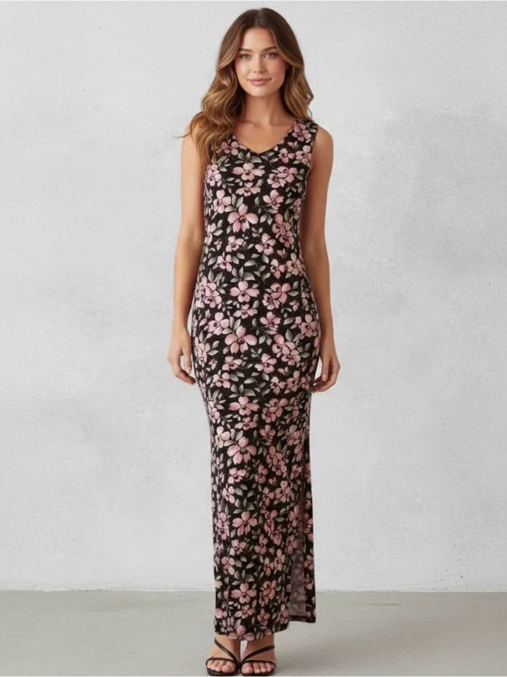 Loft Women's Vintage Floral Sleeveless Maxi Dress Size 2 NWOT